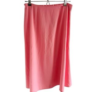 New York & Company Stretch Pink A-Line Flare Skirt